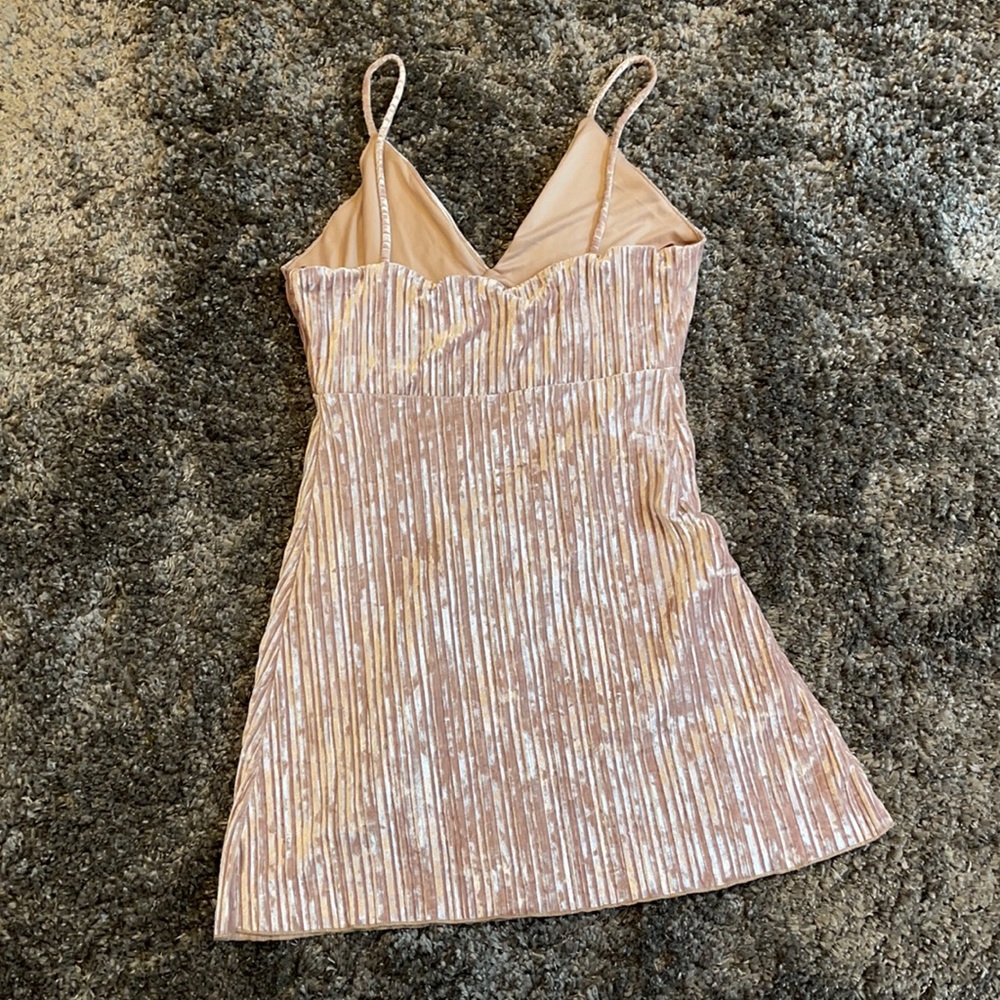 Francesca’s Silky Velvet Dress - Picture 2 of 3